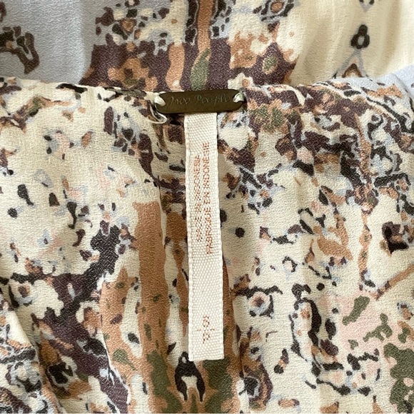 🎃 Free People Darcy Floral Swing High-Low Sleeveless Boho Top Small - Picture 12 of 16